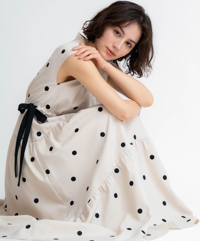 【ノエラ/Noela】のリネンタッチドットワンピース インテリア・キッズ・メンズ・レディースファッション・服の通販 founy(ファウニー) https://founy.com/ ファッション Fashion レディースファッション Fashion for Women ワンピース Dresses デコルテ Décolleté, Neckline ドット Polka Dot, Dot Pattern ノースリーブ Sleeveless, No-Sleeve ポケット Pocket, Pocket Detail リボン Ribbon, Bow エレガント 上品 Elegant 人気 Popular, Best Seller |ID: prp329100004976495 ipo3291000000037302026