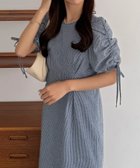 【ジュノア/JUNOAH】のcallautia パフスリーブリボンワンピース 大人の最旬トレンドファッション＆コーディネート founy(ファウニー) ファッション Fashion レディースファッション Fashion for Women ワンピース Dresses ウォッシュ Washed Finish タンブラー Tumbler, Travel Mug ダメージ Distressed, Destroyed ネップ Nepp, Slub Yarn プリント Print, Printed Pattern おすすめ Recommended / Our Picks thumbnail ネイビー|ID: prp329100004976504 ipo3291000000037302060