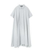 【マーコート/MARcourt】のmizuiro ind ハーフスリーブフレアシャツワンピース 大人の最旬トレンドファッション＆コーディネート founy(ファウニー) ファッション Fashion レディースファッション Fashion for Women ワンピース Dresses シャツワンピース / 1枚で着映えコーデ Shirt Dresses フレア Flare, Flared ボトム Bottoms, Lower Wear ポケット Pocket, Pocket Detail レギュラー Regular, Standard Fit エレガント 上品 Elegant 定番 Standard, Basic Item 無地 Plain, Solid Color thumbnail ライトグレー|ID: prp329100004976522 ipo3291000000037302116