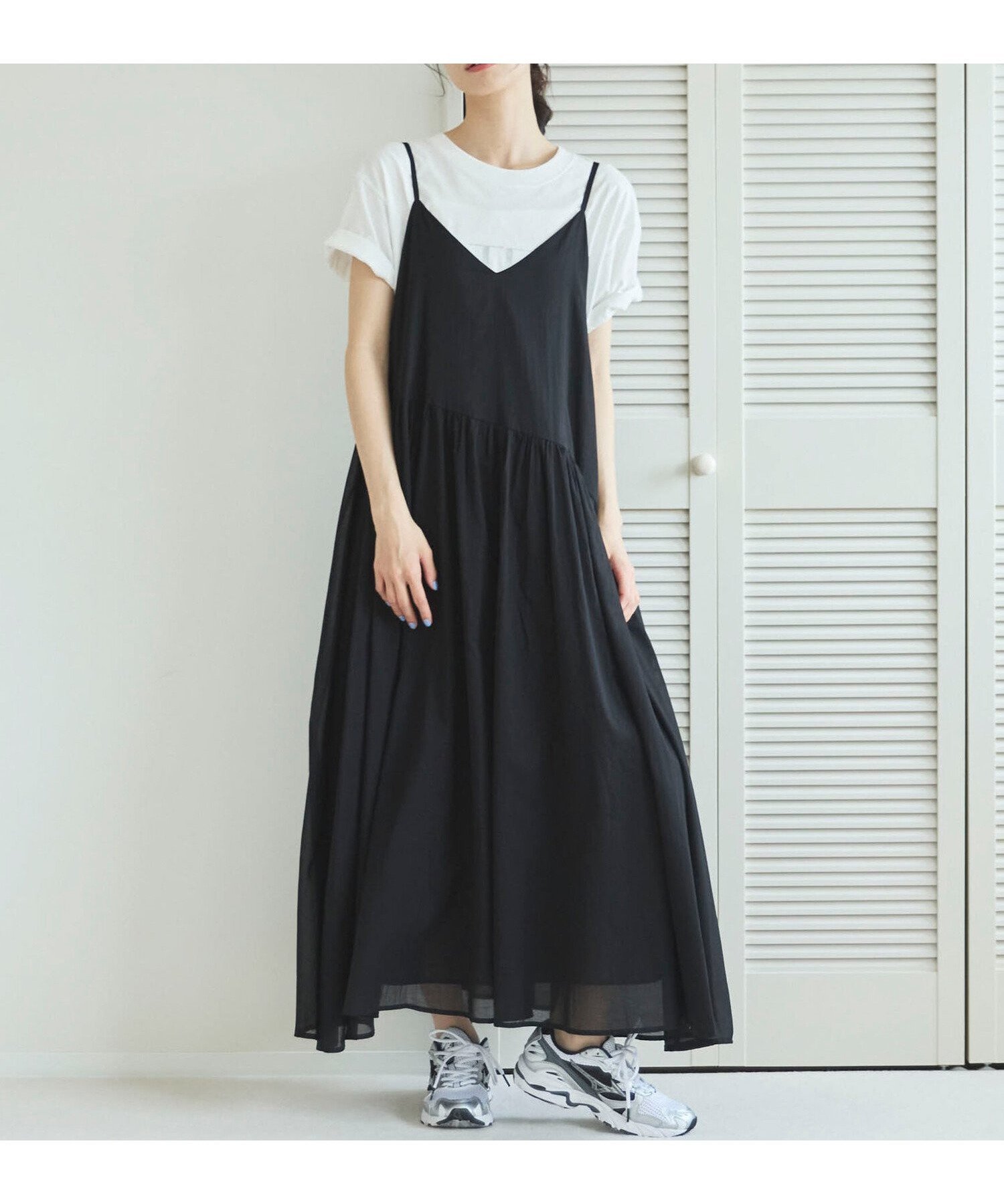 【ドゥ アルシーヴ/Doux archives】の【EC限定】綿ローンキャミワンピース インテリア・キッズ・メンズ・レディースファッション・服の通販 founy(ファウニー) 　ファッション　Fashion　レディースファッション　Fashion for Women　ワンピース　Dresses　キャミソールワンピース　Camisole Dresses　インナー　Innerwear　キャミワンピース　Cami Dress, Slip Dress　夏　Summer　羽織　Haori, Light Jacket　BLACK|ID: prp329100004976524 ipo3291000000037302123