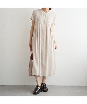 【イッカ/ikka】のウェストギャザーシャツワンピース 大人の最旬トレンドファッション＆コーディネート founy(ファウニー) ファッション Fashion レディースファッション Fashion for Women ワンピース Dresses シャツワンピース / 1枚で着映えコーデ Shirt Dresses ギャザー Gathered, Ruffled ドレープ Drape, Draping Fabric フロント Front, Front Design |ID:prp329100004976527