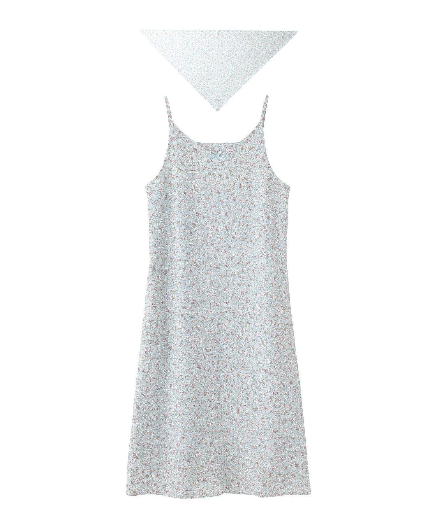 【ミルクフェド/MILKFED.】のFLORAL CAMISOLE DRESS インテリア・キッズ・メンズ・レディースファッション・服の通販 founy(ファウニー) 　ファッション　Fashion　レディースファッション　Fashion for Women　ワンピース　Dresses　フォーマル・パーティードレス・結婚式用ドレス　Elegant & Casual Dresses　インナー　Innerwear　キャミソール　Camisole, Spaghetti Strap Top　ストール　Stole, Wrap　ダウン　Down, Puffer　デニム　Denim, Jeans Material　バランス　Balance, Style Balance　プリント　Print, Printed Pattern　ペンシル　Pencil, Pencil Skirt　ミュール　Mule, Backless Shoes　ラップ　Wrap, Wrap Design　おすすめ　Recommended / Our Picks　夏　Summer　LtBLUE|ID: prp329100004976541 ipo3291000000037302192