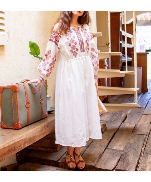 【アミナコレクション/Amina Collection】の【欧州航路】トリフォイ刺繍ワンピース 大人の最旬トレンドファッション＆コーディネート founy(ファウニー) 　ファッション　Fashion　レディースファッション　Fashion for Women　ワンピース　Dresses　カフス　Cuff Design　クラシカル　Classical, Vintage-Inspired　エレガント 上品　Elegant　 other-1|ID: prp329100004976549 ipo3291000000037302219
