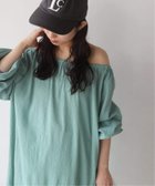 【スローブ イエナ/SLOBE IENA】の《シリーズあり》コットン楊柳シアーワンピース 大人の最旬トレンドファッション＆コーディネート founy(ファウニー) ファッション Fashion レディースファッション Fashion for Women ワンピース Dresses 2026年 2026 2026春夏・S/S Spring/Summer 2026 SS26 おすすめ Recommended / Our Picks ギャザー Gathered, Ruffled ショルダー Shoulder, Shoulder Strap ペチコート Petticoat, Underskirt リラックス Relax, Relaxed Fit 夏 Summer 長袖 Long Sleeve, Full Sleeve thumbnail グリーン B|ID: prp329100004976550 ipo3291000000037302223
