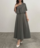 【ジュノア/JUNOAH】のCENEA コンパクト半袖ショートジャケット+フレアキャミワンピース 大人の最旬トレンドファッション＆コーディネート founy(ファウニー) ファッション Fashion レディースファッション Fashion for Women アウター Coat / Outerwear Collection レディースジャケット・軽アウター Jackets ワンピース Dresses キャミソールワンピース Camisole Dresses ウォッシュ Washed Finish コンパクト Compact, Small Size ショート Short, Short Length ジャケット Jacket, Outerwear タンブラー Tumbler, Travel Mug ダメージ Distressed, Destroyed ネップ Nepp, Slub Yarn プリント Print, Printed Pattern 半袖 Short Sleeve, Half Sleeve おすすめ Recommended / Our Picks thumbnail グレー|ID: prp329100004976552 ipo3291000000037302232
