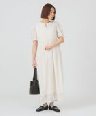 【ビームス ウイメン/BEAMS】のジャガード パフスリーブ ワンピース 大人の最旬トレンドファッション＆コーディネート founy(ファウニー) ファッション Fashion レディースファッション Fashion for Women ワンピース Dresses カットジャガード Cut Jacquard サンダル Sandals, Summer Shoes スリーブ Sleeve, Long Sleeve / Short Sleeve パーティ Party, Party Style フラット Flat, Flat Shoes フラワー Flower, Floral フロント Front, Front Design モチーフ Motif, Design Theme ロング Long, Long-Length ワーク Workwear, Utility Style 結婚式 Wedding thumbnail IVORY|ID: prp329100004976559 ipo3291000000037302257