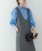 【サニーレーベル/Sonny Label / URBAN RESEARCH】のUネックジャンパースカート 大人の最旬トレンドファッション＆コーディネート founy(ファウニー) ファッション Fashion レディースファッション Fashion for Women スカート Skirts 2026年 2026 2026春夏・S/S Spring/Summer 2026 SS26 おすすめ Recommended / Our Picks インナー Innerwear カットソー Cut and Sewn Top コンパクト Compact, Small Size シンプル Simple, Minimal スリーブ Sleeve, Long Sleeve / Short Sleeve フレンチ French, French Style ロング Long, Long-Length ワンポイント One Point, Statement Accent 夏 Summer S/S・春夏 SS, Spring/Summer, Warm Season thumbnail グレー|ID: prp329100004976568 ipo3291000000037302293