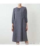 【レリアンプラスハウス/Leilian PLUS HOUSE】の【店舗人気】洗えるワンピース 大人の最旬トレンドファッション＆コーディネート founy(ファウニー) ファッション Fashion レディースファッション Fashion for Women ワンピース Dresses ウォッシャブル Machine Washable ギャザー Gathered, Ruffled サテン Satin, Glossy Fabric スリーブ Sleeve, Long Sleeve / Short Sleeve セレモニー Ceremony フェミニン Feminine, Girly ポケット Pocket, Pocket Detail 人気 Popular, Best Seller 春 Spring 洗える Machine Washable thumbnail ネイビー系|ID: prp329100004976572 ipo3291000000037302303