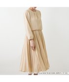 【レリアンプラスハウス/Leilian PLUS HOUSE】のワンピース 大人の最旬トレンドファッション＆コーディネート founy(ファウニー) ファッション Fashion レディースファッション Fashion for Women ワンピース Dresses エレガント 上品 Elegant ジャケット Jacket, Outerwear スリーブ Sleeve, Long Sleeve / Short Sleeve セレモニー Ceremony プリーツ Pleats, Pleated ポケット Pocket, Pocket Detail 春 Spring thumbnail ベージュ|ID: prp329100004976575 ipo3291000000037302309