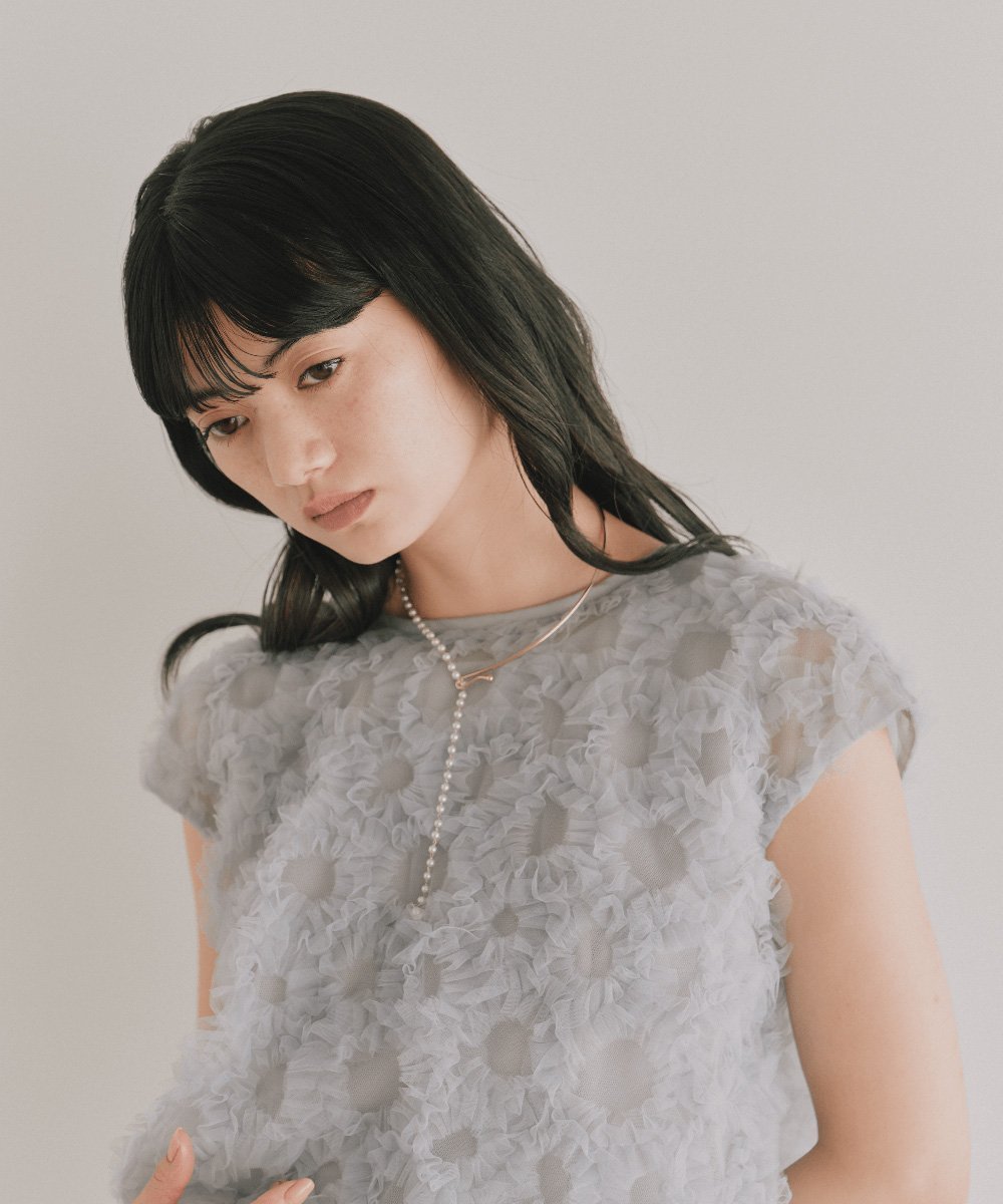 【カエン/Kaene】の結婚式二次会お呼ばれドレス インテリア・キッズ・メンズ・レディースファッション・服の通販 founy(ファウニー) 　ファッション　Fashion　レディースファッション　Fashion for Women　ワンピース　Dresses　フォーマル・パーティードレス・結婚式用ドレス　Elegant & Casual Dresses　シフォン　Chiffon, Lightweight Fabric　シンプル　Simple, Minimal　チュール　Tulip, Tulip Motif　デニム　Denim, Jeans Material　トレンド　Trend, Trending Now　ドレス　Dress, One-Piece　バランス　Balance, Style Balance　フォーマル　Formal, Dressy　フラワー　Flower, Floral　モチーフ　Motif, Design Theme　リボン　Ribbon, Bow　結婚式　Wedding　ライトブルー|ID: prp329100004976578 ipo3291000000037302317