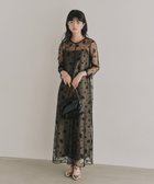 【カエン/Kaene】の結婚式二次会同窓会謝恩会お呼ばれドレス ブラック×ベージュ|ID: prp329100004976581 ipo3291000000037302328