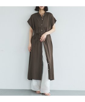 【ドゥ アルシーヴ/Doux archives】のウォッシャブルリネンライクバンドカラーシャツワンピーズ 大人の最旬トレンドファッション＆コーディネート founy(ファウニー) ファッション Fashion レディースファッション Fashion for Women ワンピース Dresses シャツワンピース / 1枚で着映えコーデ Shirt Dresses ウォッシャブル Machine Washable ペチコート Petticoat, Underskirt リネン Linen, Linen Fabric |ID:prp329100004976585