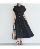 【ドゥ アルシーヴ/Doux archives】のウォッシャブルリネンライクバンドカラーシャツワンピーズ 大人の最旬トレンドファッション＆コーディネート founy(ファウニー) ファッション Fashion レディースファッション Fashion for Women ワンピース Dresses シャツワンピース / 1枚で着映えコーデ Shirt Dresses ウォッシャブル Machine Washable ペチコート Petticoat, Underskirt リネン Linen, Linen Fabric thumbnail BLACK|ID: prp329100004976585 ipo3291000000037302340