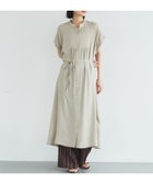 【ドゥ アルシーヴ/Doux archives】のウォッシャブルリネンライクバンドカラーシャツワンピーズ 大人の最旬トレンドファッション＆コーディネート founy(ファウニー) ファッション Fashion レディースファッション Fashion for Women ワンピース Dresses シャツワンピース / 1枚で着映えコーデ Shirt Dresses ウォッシャブル Machine Washable ペチコート Petticoat, Underskirt リネン Linen, Linen Fabric thumbnail BEIGE|ID: prp329100004976585 ipo3291000000037302341