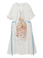 【ピンクハウス/PINK HOUSE】のトロンプルイユラビットプリント使いローンワンピース 大人の最旬トレンドファッション＆コーディネート founy(ファウニー) ファッション Fashion レディースファッション Fashion for Women ワンピース Dresses サテン Satin, Glossy Fabric スリーブ Sleeve, Long Sleeve / Short Sleeve チェリー Cherry, Cherry Pattern ドレス Dress, One-Piece フロント Front, Front Design ブロード Broadcloth, Fine Cotton プリント Print, Printed Pattern マーガレット Marguerite, Daisy Pattern ミックス Mix, Mixed Style リボン Ribbon, Bow ローズ Rose, Rose Motif thumbnail シロ|ID: prp329100004976588 ipo3291000000037302350