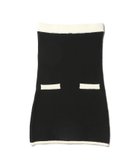 【エストネーション/ESTNATION】のUNUS / Tube Knit Dress 大人の最旬トレンドファッション＆コーディネート founy(ファウニー) ファッション Fashion レディースファッション Fashion for Women トップス・カットソー Cut & Sew Tops ニット Knit Tops & Sweaters ワンピース Dresses フォーマル・パーティードレス・結婚式用ドレス Elegant & Casual Dresses カーディガン Cardigan, Knitwear クラシック Classic, Timeless Style チューブ Tube, Tube Top ドレス Dress, One-Piece フィット Fit, Slim Fit ボーダー Border, Stripe ラグジュアリー Luxury, Elegant thumbnail ブラック|ID: prp329100004976595 ipo3291000000037302373