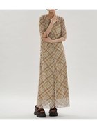 【エミ/emmi】のシアーメッシュチェックワンピース 大人の最旬トレンドファッション＆コーディネート founy(ファウニー) ファッション Fashion レディースファッション Fashion for Women ワンピース Dresses ギャザー Gathered, Ruffled スマート Smart, Elegant チェック Check, Plaid, Tartan フィット Fit, Slim Fit プリント Print, Printed Pattern ペチコート Petticoat, Underskirt メッシュ Mesh, Net Fabric thumbnail YEL[032]|ID: prp329100004976596 ipo3291000000037302376