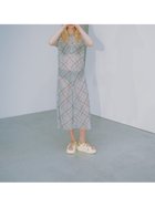 【エミ/emmi】のシアーメッシュチェックワンピース 大人の最旬トレンドファッション＆コーディネート founy(ファウニー) ファッション Fashion レディースファッション Fashion for Women ワンピース Dresses ギャザー Gathered, Ruffled スマート Smart, Elegant チェック Check, Plaid, Tartan フィット Fit, Slim Fit プリント Print, Printed Pattern ペチコート Petticoat, Underskirt メッシュ Mesh, Net Fabric thumbnail LBLU[081]|ID: prp329100004976596 ipo3291000000037302377
