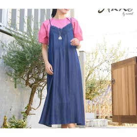 【ミゼール/MISSEL】の【洗える・体型カバー・M~3Lサイズ】レーストリムキャミワンピース(ネイビー) 大人の最旬トレンドファッション＆コーディネート founy(ファウニー) ファッション Fashion レディースファッション Fashion for Women ワンピース Dresses キャミソールワンピース Camisole Dresses エレガント 上品 Elegant 春 Spring 洗える Machine Washable カットソー Cut and Sewn Top カーディガン Cardigan, Knitwear キャミワンピース Cami Dress, Slip Dress デニム Denim, Jeans Material バランス Balance, Style Balance フェミニン Feminine, Girly レース Lace, Lace Fabric S/S・春夏 SS, Spring/Summer, Warm Season おすすめ Recommended / Our Picks 夏 Summer |ID:prp329100004976609