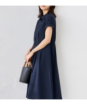 【アー ヴェー ヴェー/a.v.v】の【WEB限定】ドルマンスリーブシャツワンピース 大人の最旬トレンドファッション＆コーディネート founy(ファウニー) ファッション Fashion レディースファッション Fashion for Women ワンピース Dresses シャツワンピース / 1枚で着映えコーデ Shirt Dresses 春 Spring 秋 Autumn サンダル Sandals, Summer Shoes スリーブ Sleeve, Long Sleeve / Short Sleeve フラット Flat, Flat Shoes フレンチ French, French Style ベーシック Basic, Essential 冬 Winter / This Winter 再入荷 Restock / Back in Stock 夏 Summer エレガント 上品 Elegant |ID:prp329100004976614