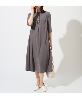 【ジョルジュ レッシュ/GEORGES RECH】のドライタッチジャージーフレアワンピース 大人の最旬トレンドファッション＆コーディネート founy(ファウニー) ファッション Fashion レディースファッション Fashion for Women ワンピース Dresses エレガント 上品 Elegant 春 Spring 洗える Machine Washable 秋 Autumn カーディガン Cardigan, Knitwear キャップ Cap, Baseball Cap コンパクト Compact, Small Size ジャケット Jacket, Outerwear ストラップサンダル Strappy Sandals, Strap Sandals スニーカー Sneakers, Trainers ネックレス Necklace, Pendant Necklace フィット Fit, Slim Fit フレア Flare, Flared ベスト Vest, Waistcoat ポケット Pocket, Pocket Detail リラックス Relax, Relaxed Fit 冬 Winter / This Winter おすすめ Recommended / Our Picks 夏 Summer |ID:prp329100004976619