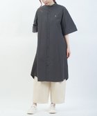 【ブルーコムブルー/BLEU COMME BLEU】のジムフレックス スタンドカラー半袖シャツワンピース 大人の最旬トレンドファッション＆コーディネート founy(ファウニー) ファッション Fashion レディースファッション Fashion for Women ワンピース Dresses シャツワンピース / 1枚で着映えコーデ Shirt Dresses クラシカル Classical, Vintage-Inspired スタンド Stand Collar, Upright Stand スリーブ Sleeve, Long Sleeve / Short Sleeve タイプライター Typewriter Fabric, Crisp Cotton ハーフ Half, Half-Length 半袖 Short Sleeve, Half Sleeve thumbnail CAR|ID: prp329100004976622 ipo3291000000037302459