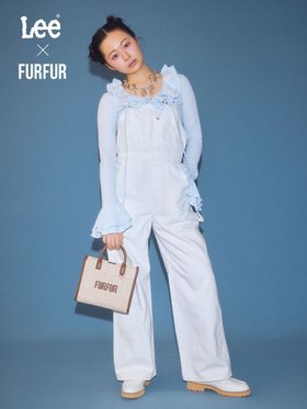 【ファーファー/FURFUR】のLeeコラボデニムオーバーオール 大人の最旬トレンドファッション＆コーディネート founy(ファウニー) ファッション Fashion レディースファッション Fashion for Women おすすめ Recommended / Our Picks ストレート Straight, Straight Cut スマート Smart, Elegant フェミニン Feminine, Girly フリル Frill, Ruffle ポケット Pocket, Pocket Detail ワイド Wide, Wide Fit |ID:prp329100004976628