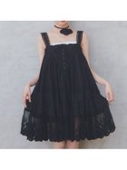 【ファーファー/FURFUR】のレースデザインチュニックワンピース BLK[009]|ID: prp329100004976631 ipo3291000000037302493