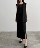 【ジュノア/JUNOAH】のCENEA サイドリボンジレ+IラインキャミワンピースSET ブラック|ID: prp329100004976632 ipo3291000000037302496