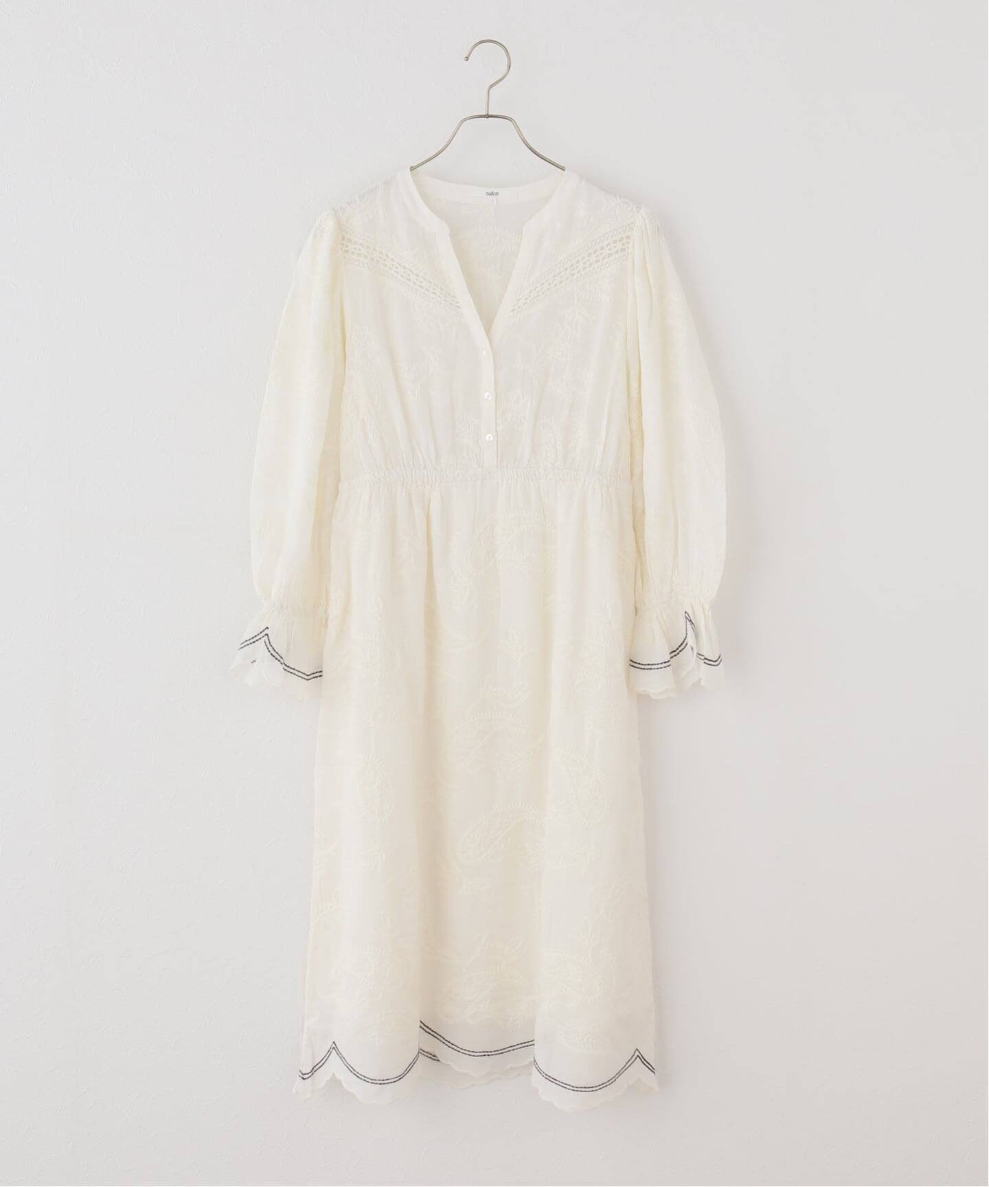 【スピック&スパン/Spick & Span】の《一部店舗+WEB限定》BA SH / バッシュ DRESS PRISCO インテリア・キッズ・メンズ・レディースファッション・服の通販 founy(ファウニー) 　ファッション　Fashion　レディースファッション　Fashion for Women　ワンピース　Dresses　フォーマル・パーティードレス・結婚式用ドレス　Elegant & Casual Dresses　ジーンズ　Jeans, Denim Pants　スマート　Smart, Elegant　デニム　Denim, Jeans Material　ドレス　Dress, One-Piece　パターン　Pattern, Design Print　パッチワーク　Patchwork, Mixed Fabric　フレア　Flare, Flared　マキシ　Maxi, Full Length　ロマンティック　Romantic, Feminine Style　ナチュラル|ID: prp329100004976642 ipo3291000000037302532