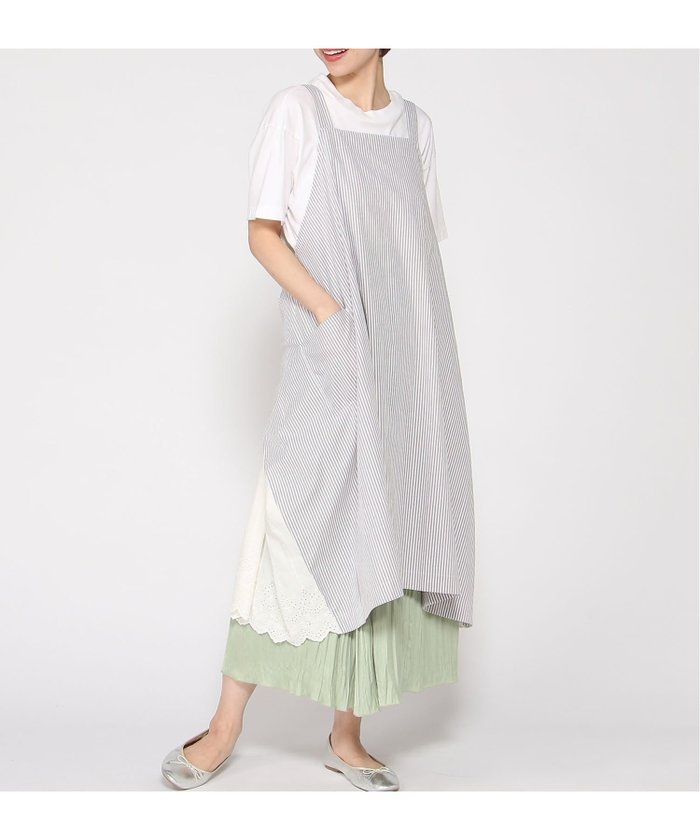 【クラウドナイン/cloudnine】のcloudnine/【2026 新作】4WAYダブルエプロン レース切替ナチュラル ワンピース風で着られる着回しデザイン インテリア・キッズ・メンズ・レディースファッション・服の通販 founy(ファウニー) https://founy.com/ ファッション Fashion レディースファッション Fashion for Women ワンピース Dresses ダブル Double, Double-Breasted レース Lace, Lace Fabric 切替 Switching, Contrast Panel |ID: prp329100004976647 ipo3291000000037302546