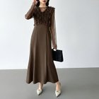 【ココモモ/COCOMOMO】のシアー*チュールの3点セットドレス パーティードレス 結婚式 ワンピース 大人の最旬トレンドファッション＆コーディネート founy(ファウニー) ファッション Fashion レディースファッション Fashion for Women ワンピース Dresses フォーマル・パーティードレス・結婚式用ドレス Elegant & Casual Dresses エレガント 上品 Elegant シアー Sheer, See-Through チュール Tulip, Tulip Motif ドレス Dress, One-Piece なめらか Smooth, Silky Texture 長袖 Long Sleeve, Full Sleeve フレア Flare, Flared ベスト Vest, Waistcoat ロング Long, Long-Length 冬 Winter / This Winter A/W・秋冬 Autumn/Winter S/S・春夏 SS, Spring/Summer, Warm Season プチプライス・低価格 Affordable / Budget Price 夏 Summer 卒業式 Graduation Ceremony 結婚式 Wedding 披露宴 Wedding Reception thumbnail ダークブラウン|ID: prp329100004976652 ipo3291000000037302563