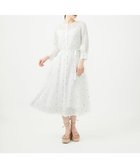 【シビラ/SYBILLA】のダイヤ刺繍リネンドレス 大人の最旬トレンドファッション＆コーディネート founy(ファウニー) ファッション Fashion レディースファッション Fashion for Women ワンピース Dresses フォーマル・パーティードレス・結婚式用ドレス Elegant & Casual Dresses アンダー Underwear Essentials ドレス Dress, One-Piece フロント Front, Front Design リネン Linen, Linen Fabric ロング Long, Long-Length エレガント 上品 Elegant 冬 Winter / This Winter 夏 Summer 春 Spring 秋 Autumn 羽織 Haori, Light Jacket thumbnail ホワイト|ID: prp329100004976664 ipo3291000000037302600