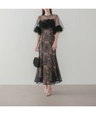 【レジャ/Leja】のチュールフリルスリーブスパンコールフラワーマーメイドワンピースドレス BLACK|ID: prp329100004976670 ipo3291000000037302617