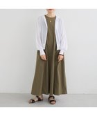 【ルクールブラン/le.coeur blanc】の【撥水・UV・接触冷感】ノースリワンピース カーキグリーン|ID: prp329100004976686 ipo3291000000037361424