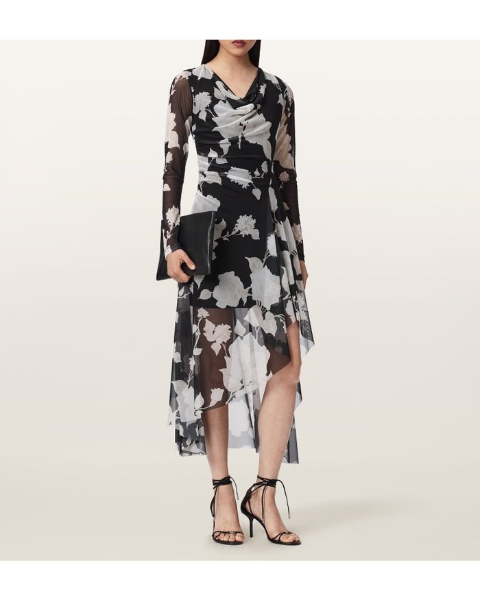 【オールセインツ/ALLSAINTS】のLORIA DRESS インテリア・キッズ・メンズ・レディースファッション・服の通販 founy(ファウニー) https://founy.com/ ファッション Fashion レディースファッション Fashion for Women ワンピース Dresses フォーマル・パーティードレス・結婚式用ドレス Elegant & Casual Dresses スリーブ Sleeve, Long Sleeve / Short Sleeve ドレス Dress, One-Piece ドロップ Drop Shoulder, Dropped Style フィット Fit, Slim Fit プリント Print, Printed Pattern メッシュ Mesh, Net Fabric レギュラー Regular, Standard Fit |ID: prp329100004976693 ipo3291000000037302709