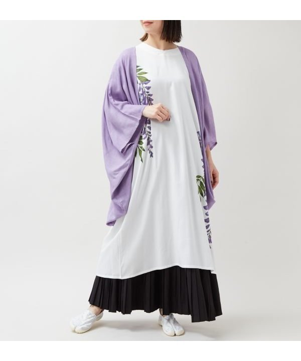 【アミナコレクション/Amina Collection】の【カヤ】【UVカット加工】紫藤 羽織付きワンピース インテリア・キッズ・メンズ・レディースファッション・服の通販 founy(ファウニー) 　ファッション　Fashion　レディースファッション　Fashion for Women　ワンピース　Dresses　羽織　Haori, Light Jacket　キナリ|ID: prp329100004976707 ipo3291000000037302759