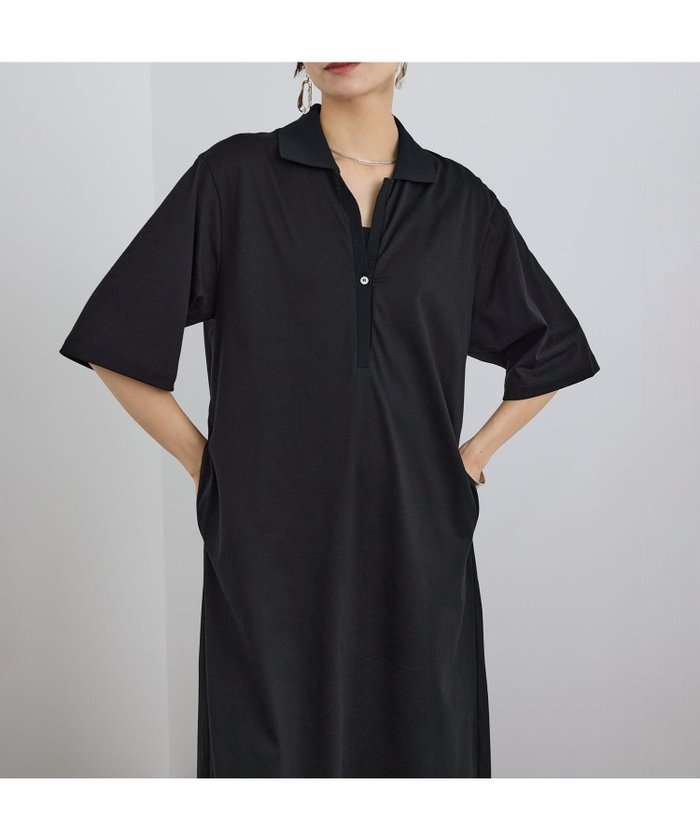 【サロン アダム エ ロペ/SALON adam et rope'】のプリマベールポロシャツワンピース / UVカット インテリア・キッズ・メンズ・レディースファッション・服の通販 founy(ファウニー) https://founy.com/ ファッション Fashion レディースファッション Fashion for Women ワンピース Dresses シャツワンピース / 1枚で着映えコーデ Shirt Dresses アクセサリー Fashion Accessories 洗える Machine Washable カットソー Cut and Sewn Top カーディガン Cardigan, Knitwear サンダル Sandals, Summer Shoes シューズ Shoes, Footwear ジャケット Jacket, Outerwear スキッパー Skipper, Open Collar フラット Flat, Flat Shoes ベーシック Basic, Essential ポケット Pocket, Pocket Detail リラックス Relax, Relaxed Fit ロング Long, Long-Length 夏 Summer |ID: prp329100004976709 ipo3291000000037302765