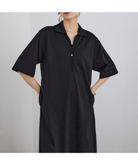 【サロン アダム エ ロペ/SALON adam et rope'】のプリマベールポロシャツワンピース / UVカット 大人の最旬トレンドファッション＆コーディネート founy(ファウニー) ファッション Fashion レディースファッション Fashion for Women ワンピース Dresses シャツワンピース / 1枚で着映えコーデ Shirt Dresses アクセサリー Fashion Accessories 洗える Machine Washable カットソー Cut and Sewn Top カーディガン Cardigan, Knitwear サンダル Sandals, Summer Shoes シューズ Shoes, Footwear ジャケット Jacket, Outerwear スキッパー Skipper, Open Collar フラット Flat, Flat Shoes ベーシック Basic, Essential ポケット Pocket, Pocket Detail リラックス Relax, Relaxed Fit ロング Long, Long-Length 夏 Summer |ID:prp329100004976709