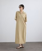 【サロン アダム エ ロペ/SALON adam et rope'】のプリマベールポロシャツワンピース / UVカット 大人の最旬トレンドファッション＆コーディネート founy(ファウニー) ファッション Fashion レディースファッション Fashion for Women ワンピース Dresses シャツワンピース / 1枚で着映えコーデ Shirt Dresses アクセサリー Fashion Accessories 洗える Machine Washable カットソー Cut and Sewn Top カーディガン Cardigan, Knitwear サンダル Sandals, Summer Shoes シューズ Shoes, Footwear ジャケット Jacket, Outerwear スキッパー Skipper, Open Collar フラット Flat, Flat Shoes ベーシック Basic, Essential ポケット Pocket, Pocket Detail リラックス Relax, Relaxed Fit ロング Long, Long-Length 夏 Summer thumbnail キャメル(25)|ID: prp329100004976709 ipo3291000000037302767
