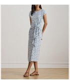 【ラルフローレン/RALPH LAUREN】のフローラル ジャージー タイフロント Tシャツ ドレス 100ホワイト|ID: prp329100004976719 ipo3291000000037302798