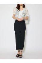 【リエンダ/rienda】のシフォンカーデセットタイトニットワンピース 大人の最旬トレンドファッション＆コーディネート founy(ファウニー) ファッション Fashion レディースファッション Fashion for Women ワンピース Dresses ニットワンピース Knit Dresses おすすめ Recommended / Our Picks ショート Short, Short Length スニーカー Sneakers, Trainers バランス Balance, Style Balance フリル Frill, Ruffle ペプラム Peplum, Flared Hem ミュール Mule, Backless Shoes 再入荷 Restock / Back in Stock 定番 Standard, Basic Item thumbnail BLK|ID: prp329100004976720 ipo3291000000037302800
