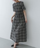 【センスオブプレイス/SENSE OF PLACE by URBAN RESEARCH】のチェックシャーリングワンピース 大人の最旬トレンドファッション＆コーディネート founy(ファウニー) ファッション Fashion レディースファッション Fashion for Women ワンピース Dresses 2026年 2026 2026春夏・S/S Spring/Summer 2026 SS26 ギャザー Gathered, Ruffled チェック Check, Plaid, Tartan 夏 Summer S/S・春夏 SS, Spring/Summer, Warm Season thumbnail ブラック系その他|ID: prp329100004976726 ipo3291000000037302824