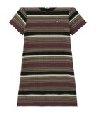 【エックスガール/X-girl】のSTRIPED FITTED S/S DRESS 大人の最旬トレンドファッション＆コーディネート founy(ファウニー) ファッション Fashion レディースファッション Fashion for Women ワンピース Dresses フォーマル・パーティードレス・結婚式用ドレス Elegant & Casual Dresses キャップ Cap, Baseball Cap コンパクト Compact, Small Size ショート Short, Short Length スニーカー Sneakers, Trainers ボーダー Border, Stripe 半袖 Short Sleeve, Half Sleeve ワンポイント One Point, Statement Accent S/S・春夏 SS, Spring/Summer, Warm Season おすすめ Recommended / Our Picks 夏 Summer thumbnail BURGUNDY|ID: prp329100004976731 ipo3291000000037302839