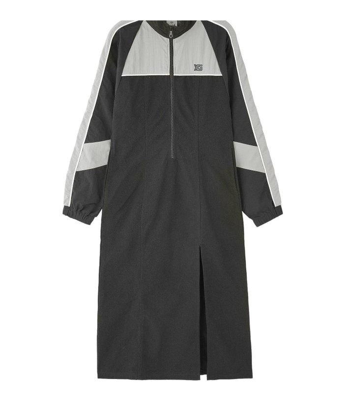 【エックスガール/X-girl】のPANELED TRACK DRESS インテリア・キッズ・メンズ・レディースファッション・服の通販 founy(ファウニー) https://founy.com/ ファッション Fashion レディースファッション Fashion for Women ワンピース Dresses フォーマル・パーティードレス・結婚式用ドレス Elegant & Casual Dresses キャップ Cap, Baseball Cap ジャケット Jacket, Outerwear スリット Slit, Slit Detail ツイル Twist, Twisted Detail ロング Long, Long-Length |ID: prp329100004976735 ipo3291000000037302851