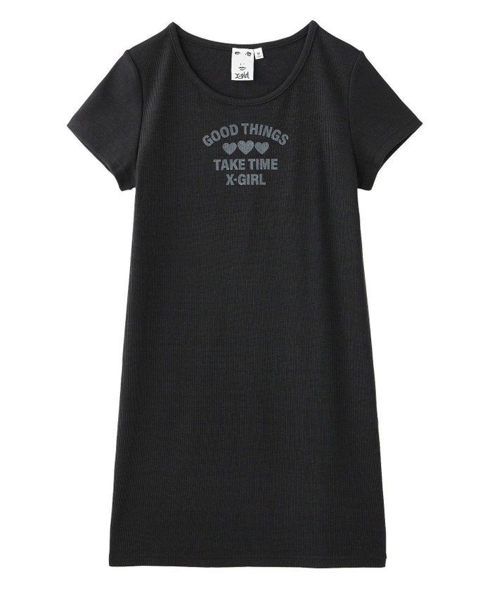 【エックスガール/X-girl】のRIB BABY DRESS インテリア・キッズ・メンズ・レディースファッション・服の通販 founy(ファウニー) https://founy.com/ ファッション Fashion レディースファッション Fashion for Women ワンピース Dresses フォーマル・パーティードレス・結婚式用ドレス Elegant & Casual Dresses 春 Spring ガーリー Girly, Feminine Style グラフィック Graphic, Graphic Design コンパクト Compact, Small Size プリント Print, Printed Pattern S/S・春夏 SS, Spring/Summer, Warm Season 夏 Summer |ID: prp329100004976736 ipo3291000000037302854