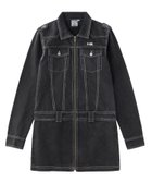 【エックスガール/X-girl】のTRUCKER MINI DRESS BLACK|ID: prp329100004976737 ipo3291000000037302859