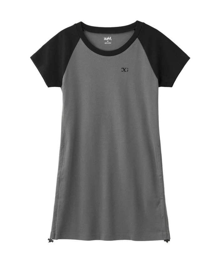 【エックスガール/X-girl】のDRAWSTRING RAGLAN TEE DRESS インテリア・キッズ・メンズ・レディースファッション・服の通販 founy(ファウニー) https://founy.com/ ファッション Fashion レディースファッション Fashion for Women ワンピース Dresses フォーマル・パーティードレス・結婚式用ドレス Elegant & Casual Dresses コンパクト Compact, Small Size ストレッチ Stretch, Stretchy Fabric トレンド Trend, Trending Now ドローストリング Drawstring, Pull Cord 半袖 Short Sleeve, Half Sleeve ワンポイント One Point, Statement Accent |ID: prp329100004976740 ipo3291000000037302866