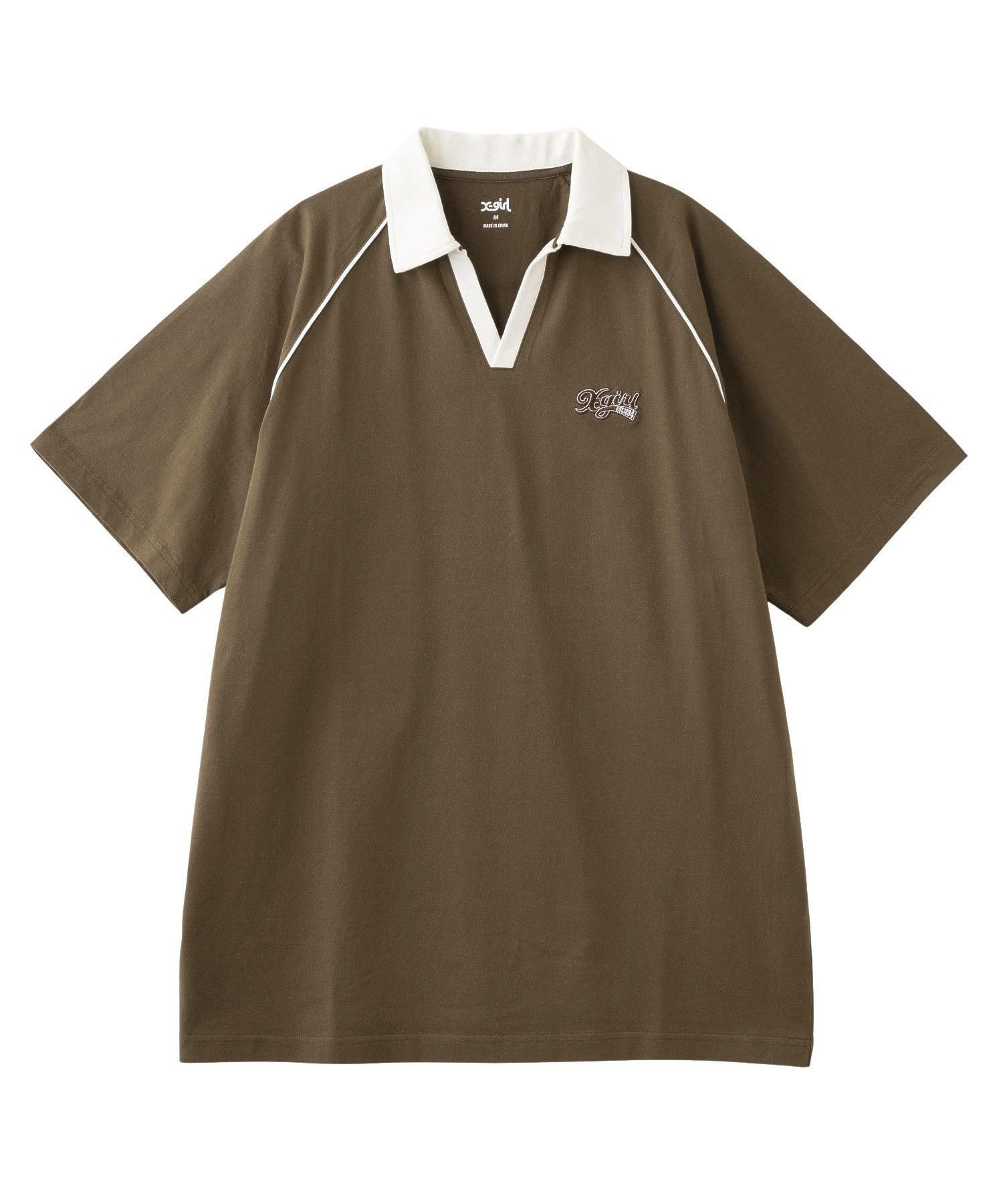 【エックスガール/X-girl】のOLD CURSIVE LOGO TEE DRESS インテリア・キッズ・メンズ・レディースファッション・服の通販 founy(ファウニー) 　ファッション　Fashion　レディースファッション　Fashion for Women　ワンピース　Dresses　フォーマル・パーティードレス・結婚式用ドレス　Elegant & Casual Dresses　スキッパー　Skipper, Open Collar　スリーブ　Sleeve, Long Sleeve / Short Sleeve　ビッグ　Big, Oversized　半袖　Short Sleeve, Half Sleeve　ルーズ　Loose, Oversized　ワンポイント　One Point, Statement Accent　おすすめ　Recommended / Our Picks　BROWN|ID: prp329100004976741 ipo3291000000037302871