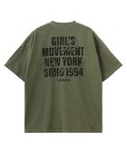 【エックスガール/X-girl】のFADED MIX FONT LOGO S/S BIG TEE DRESS OLIVE|ID: prp329100004976744 ipo3291000000037302882